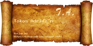 Tokos Adrián névjegykártya