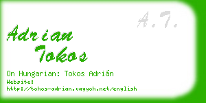 adrian tokos business card